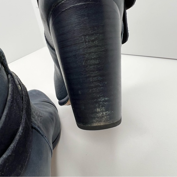 Rag & Bone Harrow Booties Navy Leather Size EU 39.5 - Picture 16 of 16